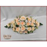 Barack-fehér örök-asztaldísz 