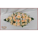 Barack-fehér örök-asztaldísz 