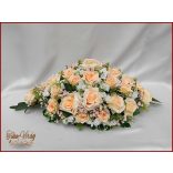 Barack-fehér örök-asztaldísz 