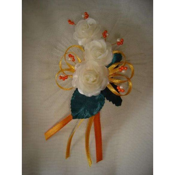 3" Bokréta, kitűző 