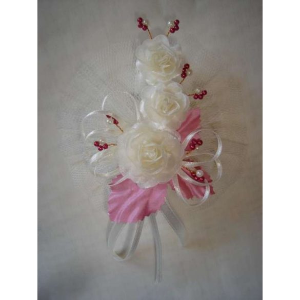 3" Bokréta, kitűző 