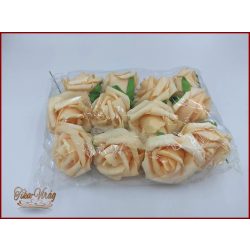 Habrózsák vagy polifoam rózsák barackos 