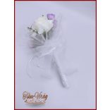 Lila-fehér dobó vagy koszorúslány örök-csokor 