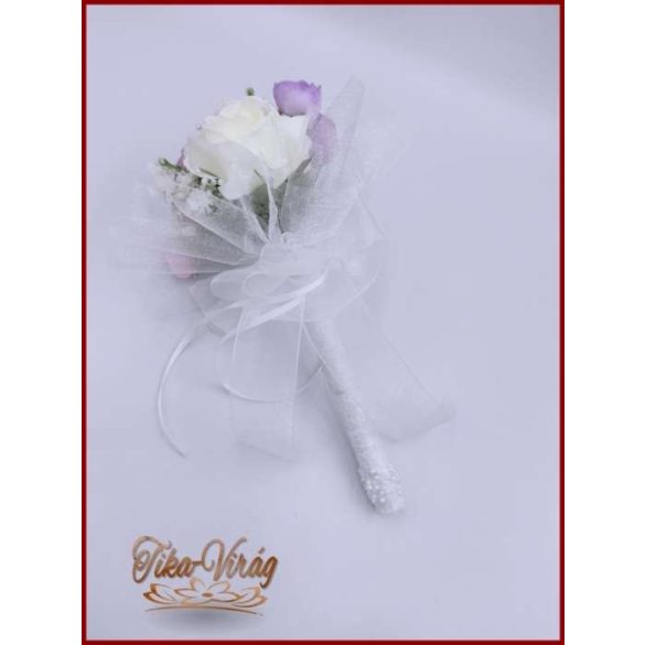 Lila-fehér dobó vagy koszorúslány örök-csokor 