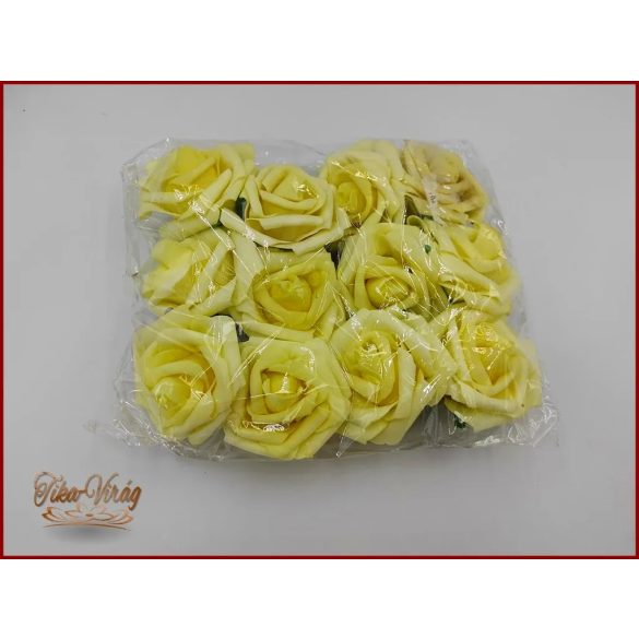 Habrózsák vagy polifoam rózsák sárga 
