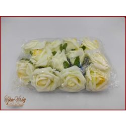Habrózsák vagy polifoam rózsák halvány sárga 