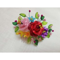 Kalocsai motívumos kontytű 