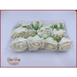 Habrózsák vagy polifoam rózsák krém színű 