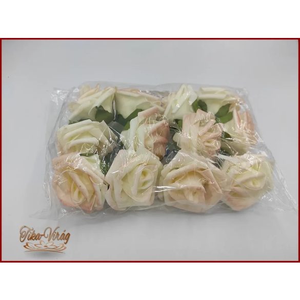 Habrózsák vagy polifoam rózsák vintage barackos szín 