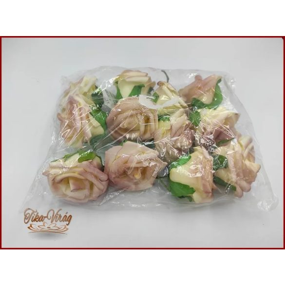 Habrózsák vagy polifoam rózsák vintage sötét barackos szín 