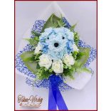 Kutyusos örök-csokor 