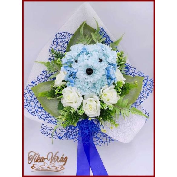 Kutyusos örök-csokor 