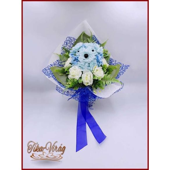 Kutyusos örök-csokor 