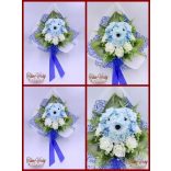 Kutyusos örök-csokor 