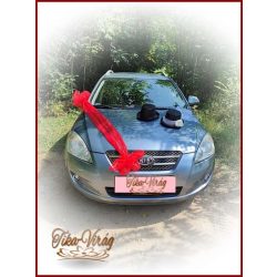 Fekete Cilinderes autódísz 