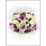 Lila-ekrü örök-asztaldísz (magasított vázába) 