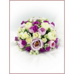 Lila-ekrü örök-asztaldísz (magasított vázába) 