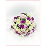 Lila-ekrü örök-asztaldísz (magasított vázába) 