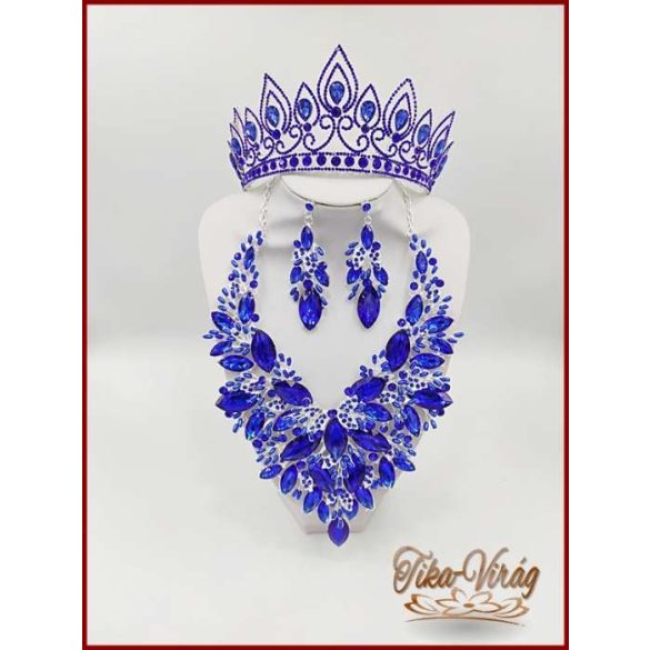 Kék Korona + Nagy nyakék-szett variáció 141841. Együtt olcsóbb!
