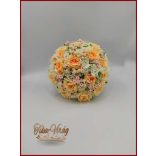 15 VIRÁGOS BARACK-fehér ÖRÖK-CSOKOR 