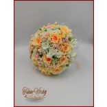 15 VIRÁGOS BARACK-FEHÉR ÖRÖK-CSOKOR+kitűzővel 