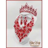 Piros Korona + Nagy nyakék-szett variáció 143649. Együtt olcsóbb!
