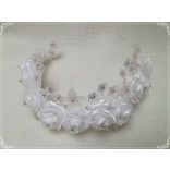 Menyasszonyi fejdísz-koszorú 40cm-es 