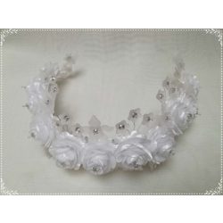 Menyasszonyi fejdísz-koszorú 40cm-es 