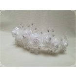 Menyasszonyi fejdísz-koszorú 40cm-es 