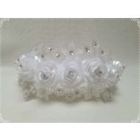 Menyasszonyi fejdísz-koszorú 40cm-es 