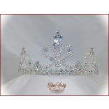 Tiara kristály-strasszos AB-kristály kövekkel díszítve 144853.