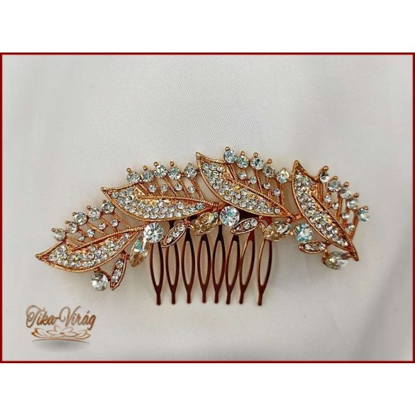 Gold-Rose Strasszos Kontytű 145407.