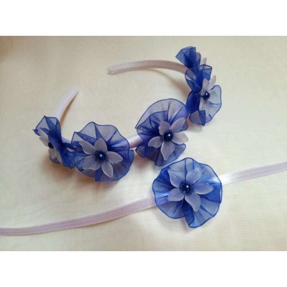 Hajráf királykék-fehér szett 