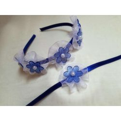 Hajráf királykék-fehér szett 