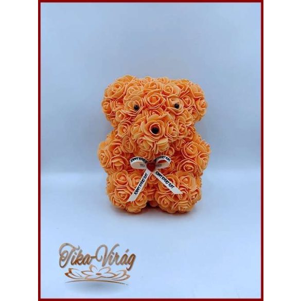 Rózsa- maci barack színű 25 cm 