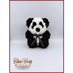 Panda rózsa-maci 25 cm
