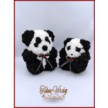 Panda rózsa-maci 25 cm