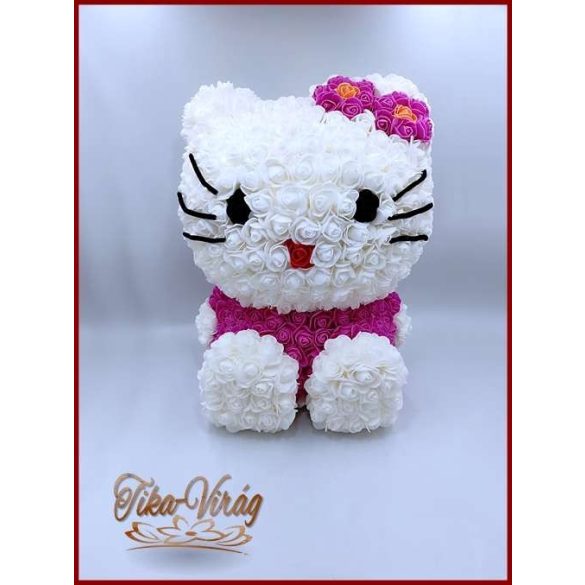 Hello Kitty rózsákból 42cm 