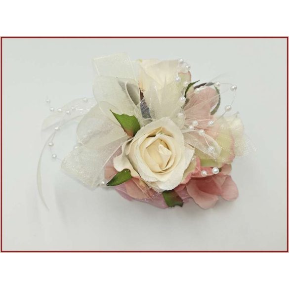 Mályvás-pasztell csuklódísz 