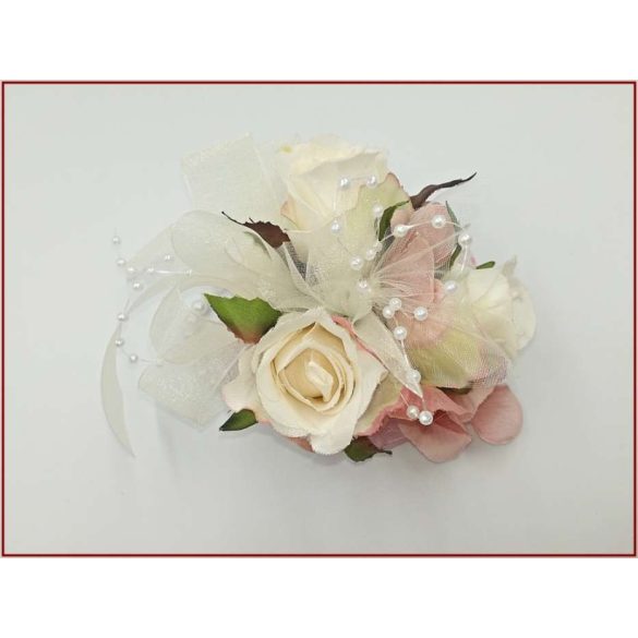 Mályvás-pasztell csuklódísz 