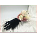 Mályvás-pasztell csuklódísz 