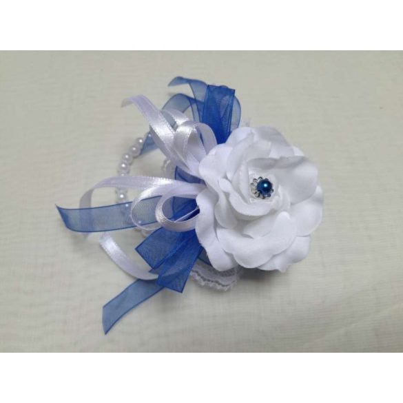 Csuklódísz Fehér-kék 