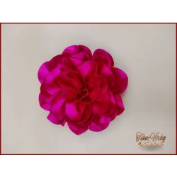 Pink színű nagy bross virág 