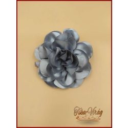 Ezüst színű nagy bross virág 