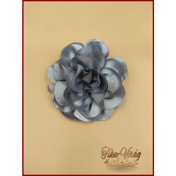 Ezüst színű nagy bross virág 