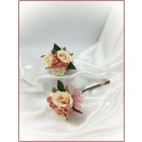 Mályvás-pasztell 5 felé repülő dobó-Örök-csokor 12 virágos 