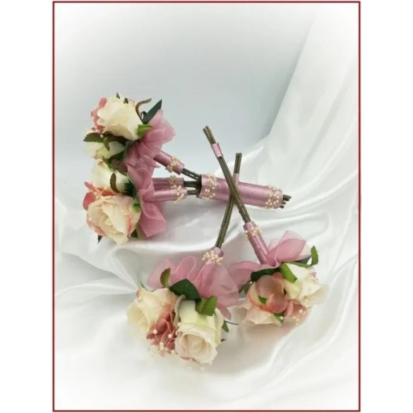 Mályvás-pasztell 5 felé repülő dobó-Örök-csokor 12 virágos 