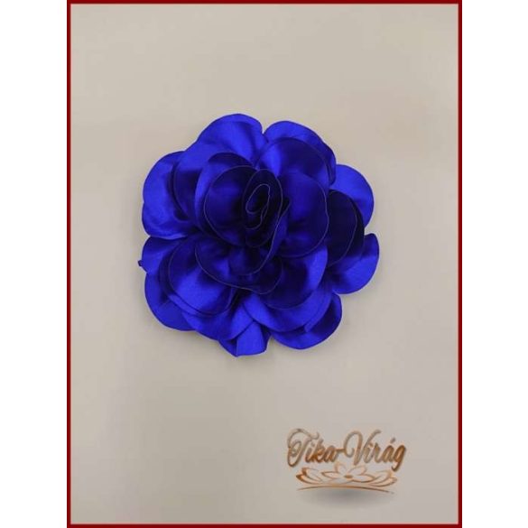 Királykék színű nagy bross virág 