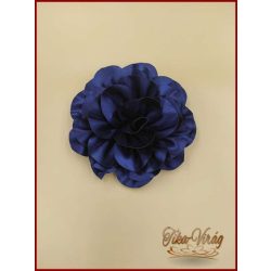 Párizs-kék színű nagy bross virág 