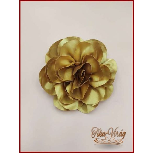 Arany színű nagy bross virág 